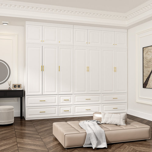 Red Barrel Studio® Amulree Solid + Manufactured Wood Armoire & Reviews Wayfair